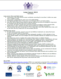 World Lung Cancer Day 2019 Fact Sheet