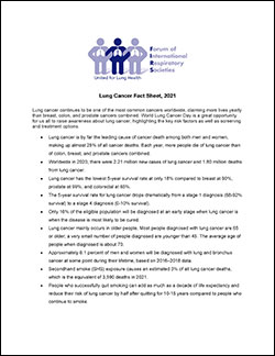 World Lung Cancer Day 2021 Fact Sheet