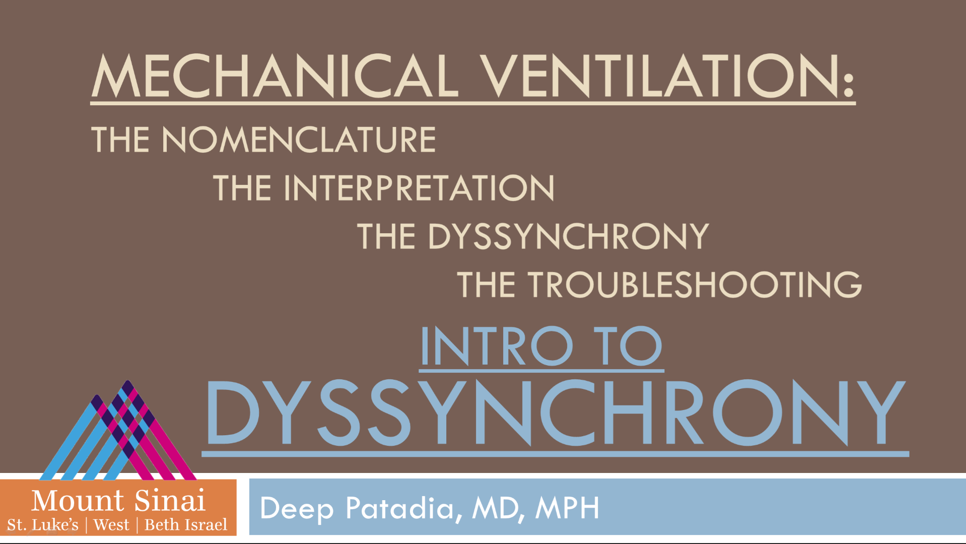 Intro to Dyssynchrony